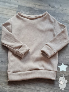 Waffel Sweater beige